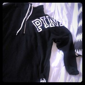 Black Victoria’s Secret pink sweatshirt